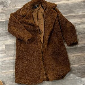 Lucky Brand Brown Teddy Coat